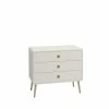 Baths Steens Soft Line White 3 Drawer Wide Chest