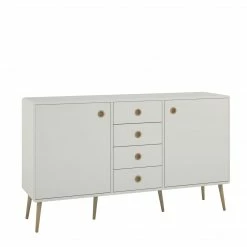Steens Softline Living White 2 Door 4 Drawer Cupboard Baths