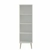 Baths Steens Softline Living White Narrow Bookcase