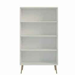Baths Steens Softline Living White Wide Bookcase