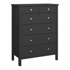 Steens Tromso 2 + 4 Black Chest Of Draws