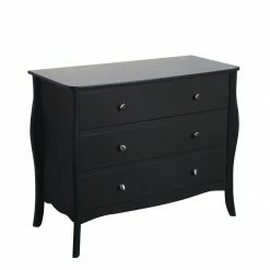 Steens Baroque Black 3 Draw Wide Chest Baths