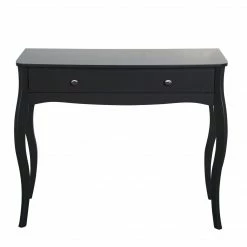 Steens Baroque Black 1 Draw Vanity Stand