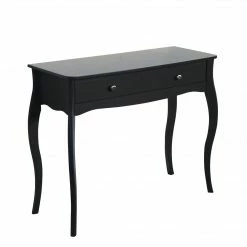 Steens Baroque Black 1 Draw Vanity Stand