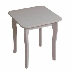 Steens Baroque Grey Stool And Mirror