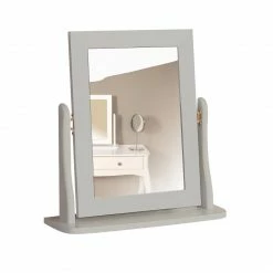 Steens Baroque Grey Stool And Mirror