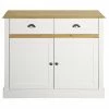 Baths Steens Sandringham Living White And Pine 2 Door 2 Draw Sideboard