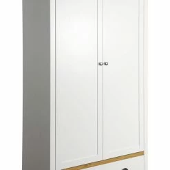 Baths Steens Sandringham White And Pine 2 Door 1 Drawer Wardrobe