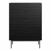 Steens Soma 5 Drawer Chest Black Baths