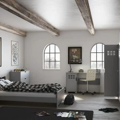 Steens Loke 1 Door Wardrobe Grey