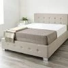 Better Bed Company Beds Better Beige Linen Ottoman Bed