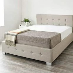 Better Bed Company Beds Better Beige Linen Ottoman Bed