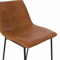 Dorel Home Bowden Upholstered Molded Barstool Caramel Maple