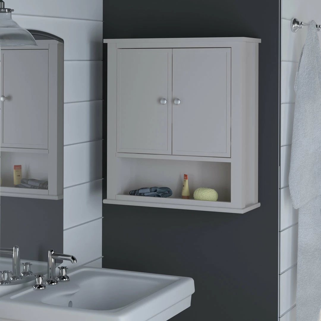 Dorel Home Franklin Wall Cabinet Bath Accessories