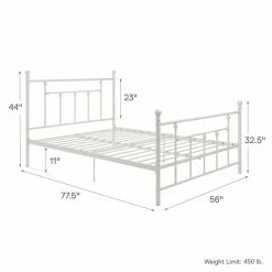 Dorel Home Manila Metal Bed Beds