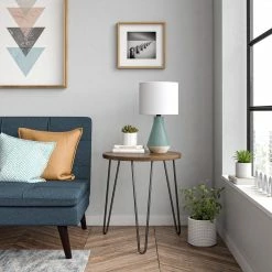 Dorel Home Owen Round End Table Grey