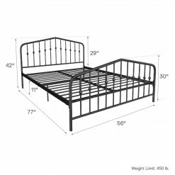Dorel Home Bushwick Metal Bed
