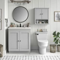 Dorel Home Franklin Wall Cabinet Bath Accessories