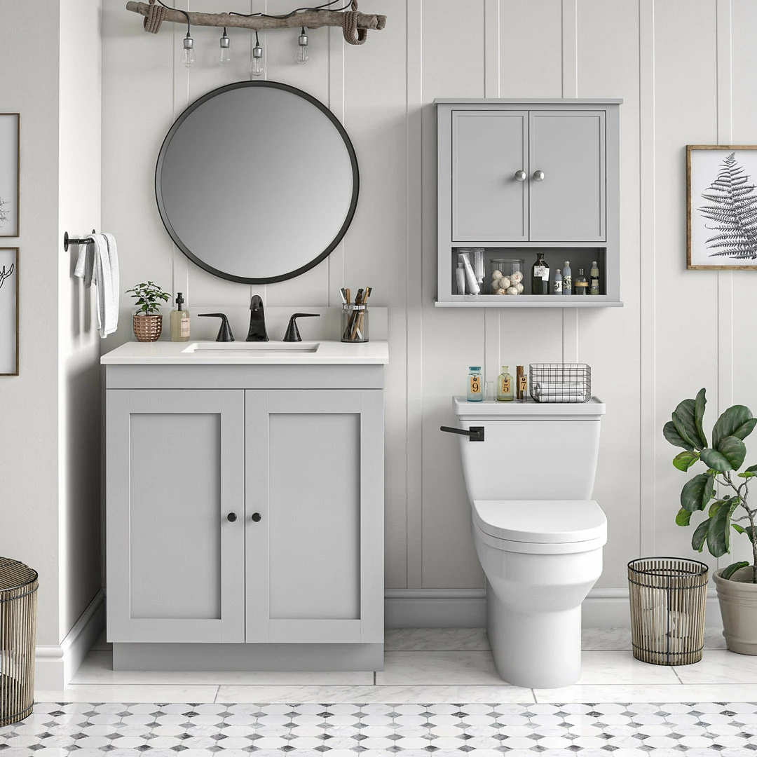 Dorel Home Franklin Wall Cabinet Bath Accessories