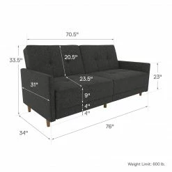Dorel Home Andora Sprung Sofa Bed Baths