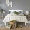 Better Bed Company Better Solid Wood White Shaker Bed Frame