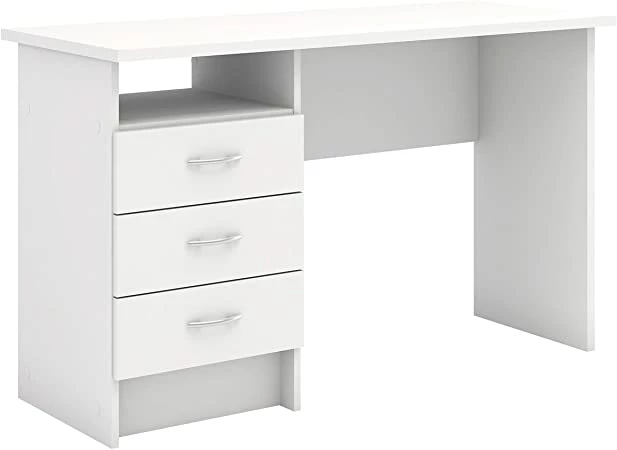 Furniture To Go Function Plus Desk 3 Drawers In White