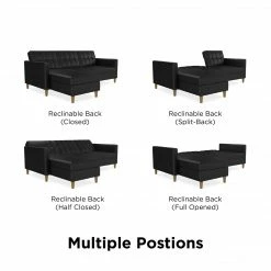 Baths Dorel Home Hartford Storage Sectional Sofa Bed With Storage Chaise