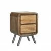 Baths Indian Hub Aspen 2 Drawer Lamp Table