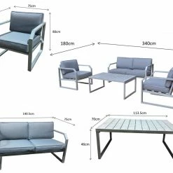 Signature Weave Alarna 4 Seat Sofa Set Baths