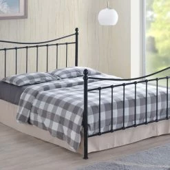 Beds Time Living Alderley Black Metal Bed Frame