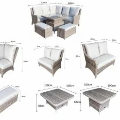 Signature Weave Alexandra Corner Dining Set With Lift Table