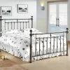 Time Living Alexander Crystal Black Nickel Bed Frame