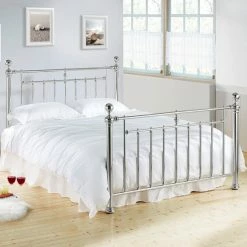 Time Living Alexander Chrome Bed Frame