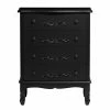 LPD Furniture Antoinette Black 4 Drawer Chest