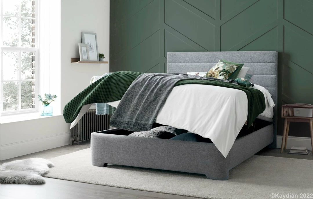 Kaydian Appleby Marbella Grey Ottoman Bed Frame Beds