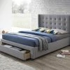 Artisan Bed Company Grey Fabric Front Draw Bed Frame