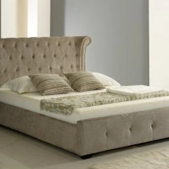 Artisan Bed Company Mink Ottoman Fabric Bed