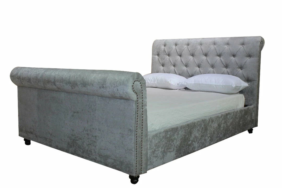 Bed Frames Artisan Bed Company Silver Fabric Bed