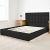 Asp Beds Bankers Black Fabric Bed