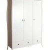 Baths Steens Baroque White 3 Door Wardrobe