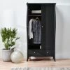 Steens Baroque Black 2 Door 1 Draw Wardrobe Baths
