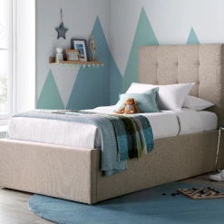 Beds Bedmaster Candy Fabric Ottoman Bed