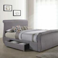 Bed Frames Bedmaster Bronte Fabric Storage Bed