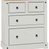Baths Seconique Furniture Corona 2+2 Drawer Chest Grey And Pine