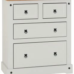 Baths Seconique Furniture Corona 2+2 Drawer Chest Grey And Pine