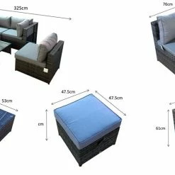 Baths Signature Weave Chelsea Modular Sofa Set