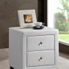 Time Living Chelsea White Bedside Chest