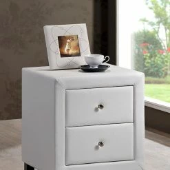 Time Living Chelsea White Bedside Chest