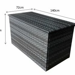 Signature Weave Medium Cushion Box Multi Grey Wicker
