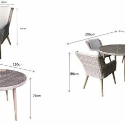 Baths Signature Weave Danielle 4 Seat Dining Set